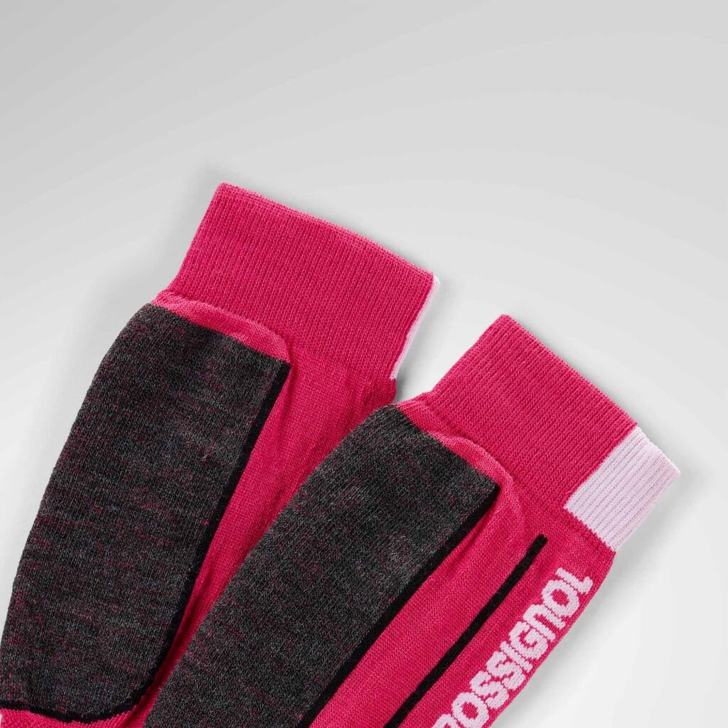 Lyžiarske ponožky Rossignol JR ESSENTIAL SKI SOCKS-ELECTRIC FUCHSIA